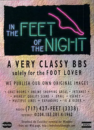 A VERY CLASSY BBS solely for the FOOT LOVER